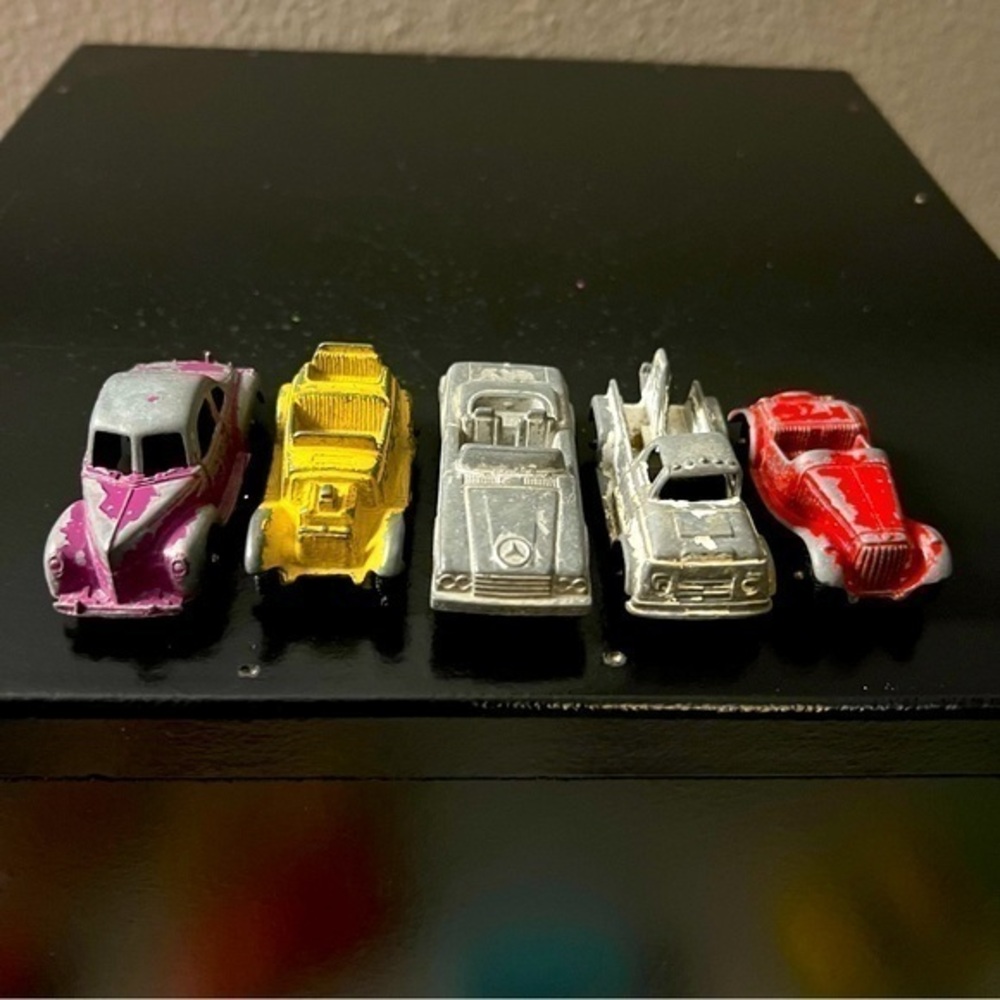 Vintage bundle of five all metal cars